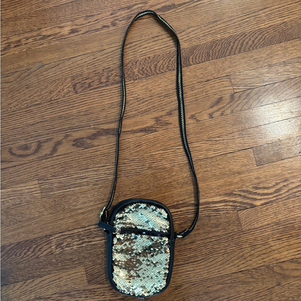 Art Class Black flip sequin Crossbody Bag